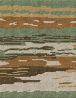 Ethno 3354-Sea - handgefertigter Teppich, persisch (Indien), 10x15 3ply Qualität